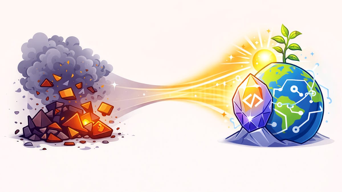 Entropy and creation through light