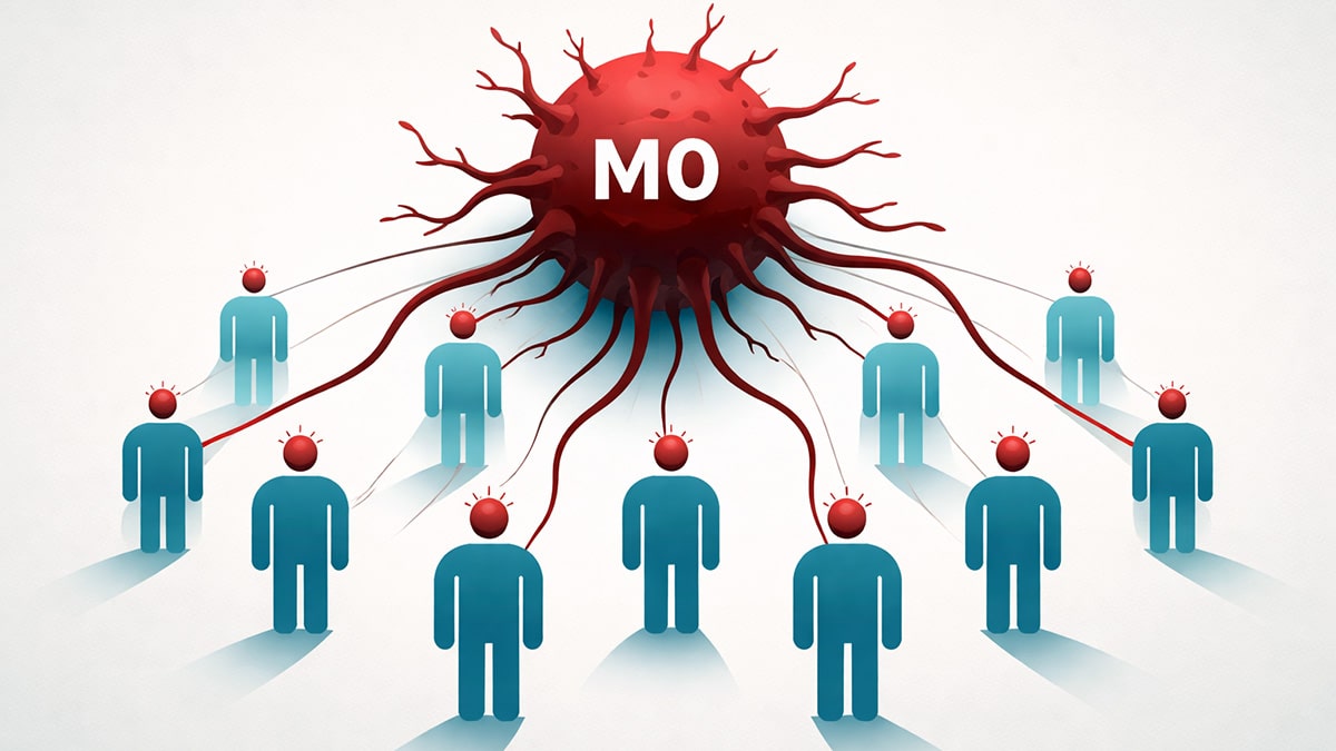 M0 parasite control over silhouettes