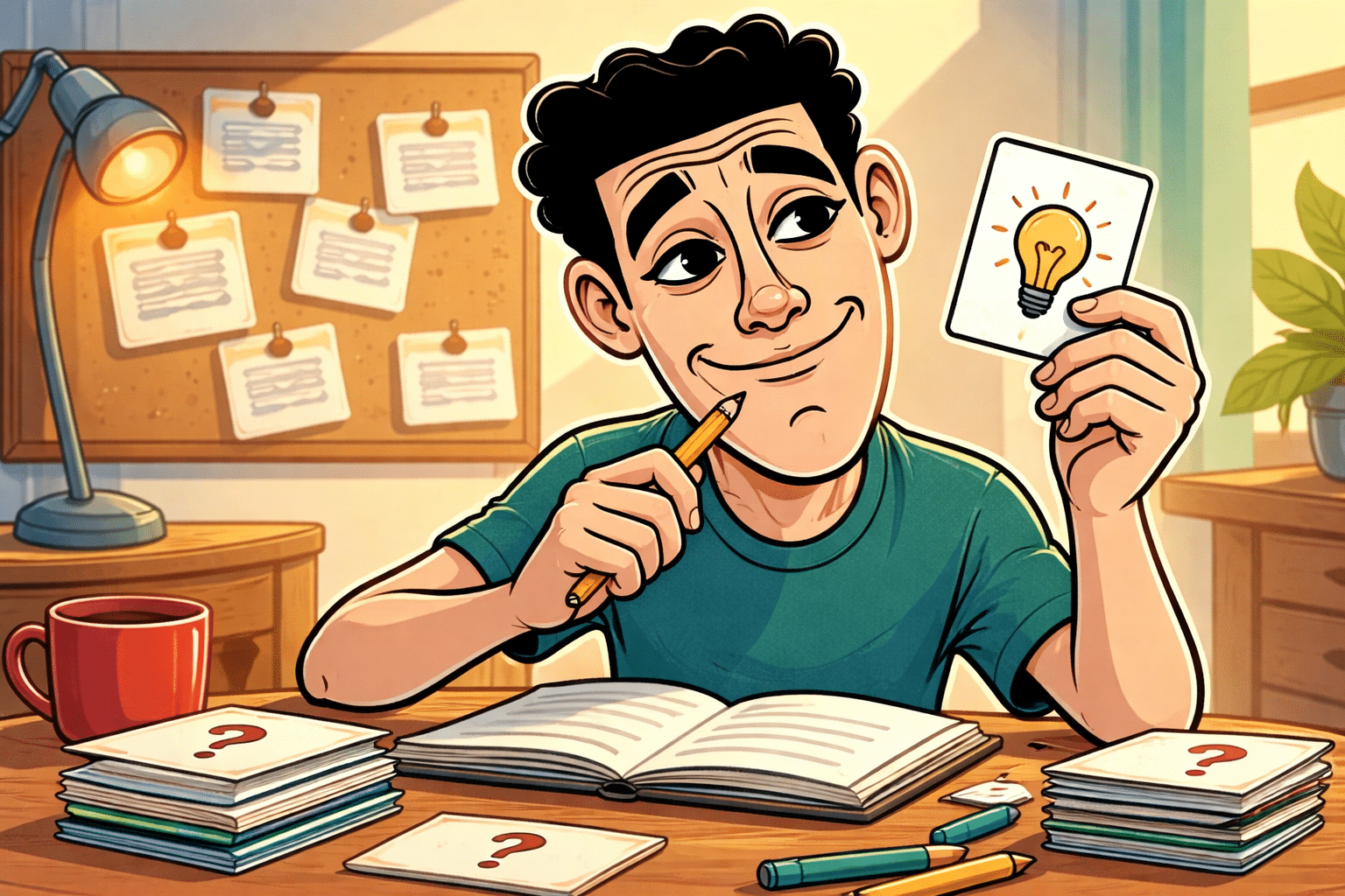 Studying with focus and flair