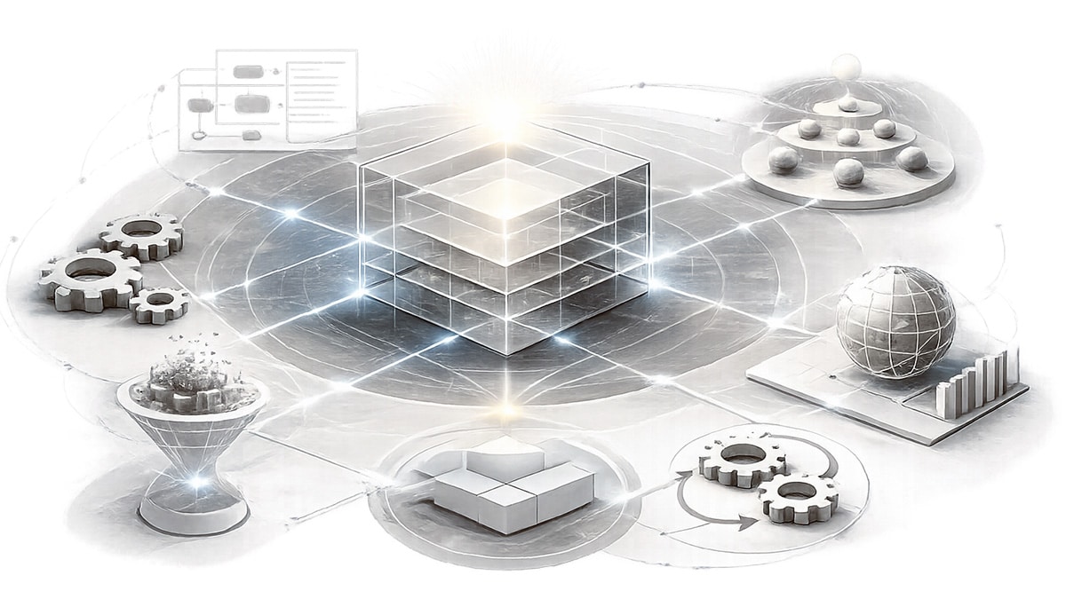 Abstract computing system in minimal style